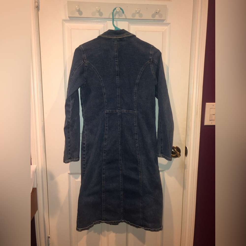 Vintage Y2K Limited Too Denim Button-Down Dress/Jacket - Picture 3 of 9